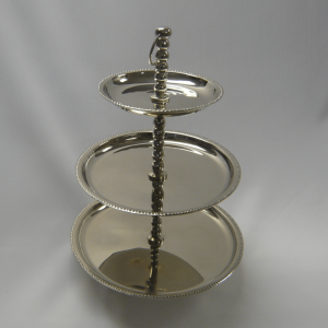 3 Tier Cookie Stand, Silver