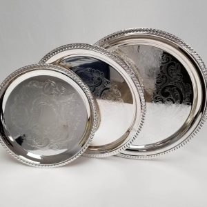 Silver Round Trays